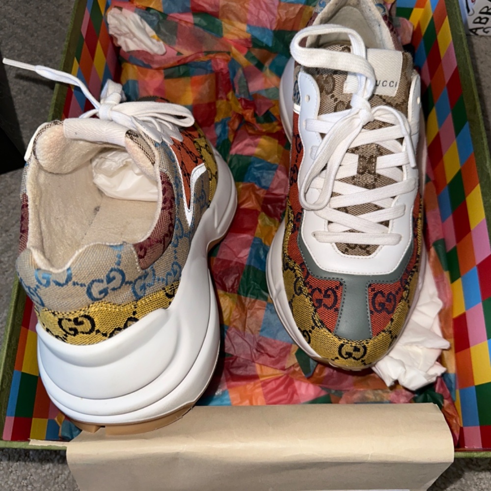 Gucci Canvas sneakers 39.5 - Picture 3 of 5